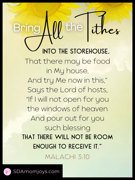 Malachi 3 10 Bring Tithes Bible Study verse